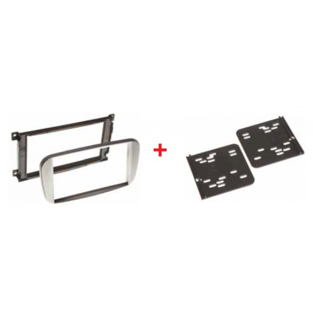 A194 Kit Di Montaggio Per Autoradio Ford - Telaio 1 DIN Con Vano Portaoggetti E Adattatore Antenna Per Focus, Mondeo, Fiesta, Galaxy, Cougar (Nero)